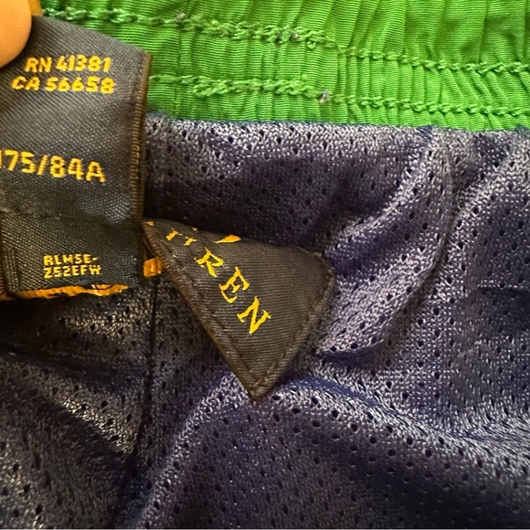 Polo Ralph Lauren Men's Royal Blue Logo Tape Track Shorts size M(e5 - Picture 7 of 14